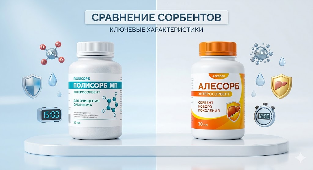 Полисорб или Алесорб: что лучше выбрать